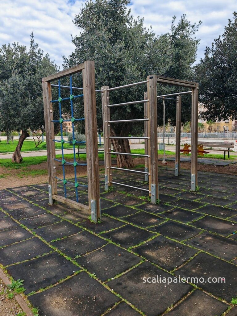 Discovering Borgo Zisa: The Green & Historical Heart of Palermo (Just Steps from Your Suite) 7 Children climbing frame - Zisa Castle Palermo